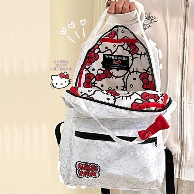 日本代购Hellokitty书包大容量初高中小学生可爱防水凯蒂猫双肩包图4